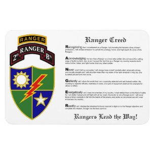 Magnet Flexible 2e Bataillon - 75e Ranger avec onglet magnétique 4