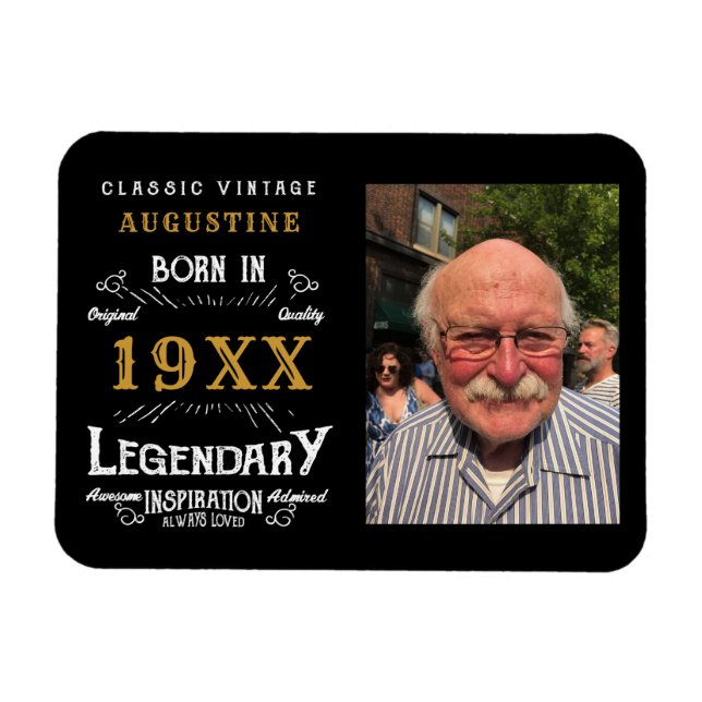 Magnet Flexible 40e anniversaire personnalisé (Horizontal)