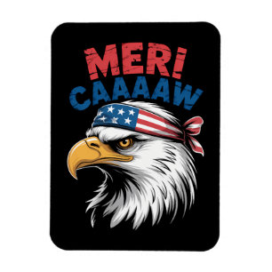 Magnet Flexible 4 juillet Aigle Liberté Patriotique