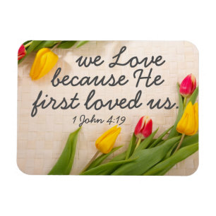 Magnet Flexible 4h19 de John du vers 1 de bible d'encouragement