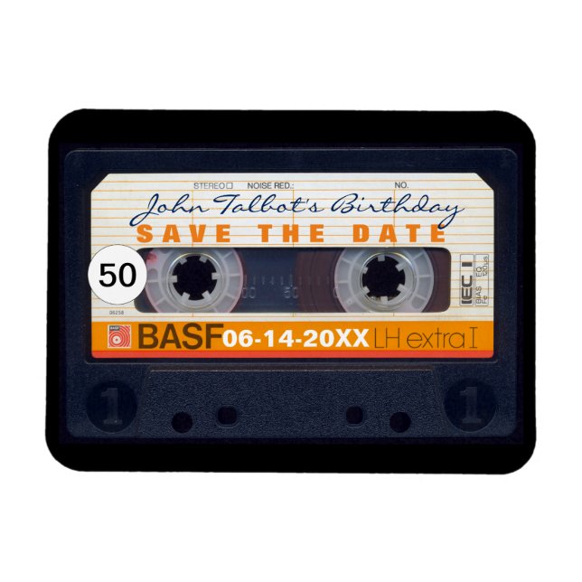 Magnet Flexible 50e anniversaire de la bande sonore rétroactive En (Horizontal)
