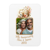 50e anniversaire de Mariage d'or photo Keepsaké