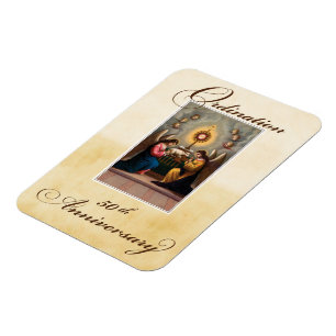 Magnet Flexible 50e anniversaire d'ordination Anges à l'autel