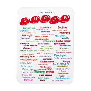 Magnet Flexible 60 Noms de l'aimant du sucre