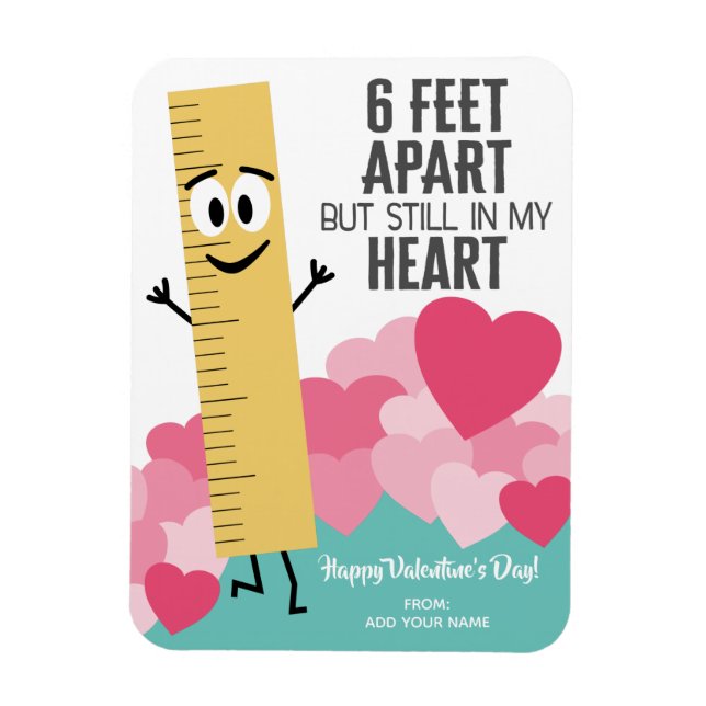 Magnet Flexible 6 Pieds séparés Toujours dans mon coeur - Règle Va (Vertical)