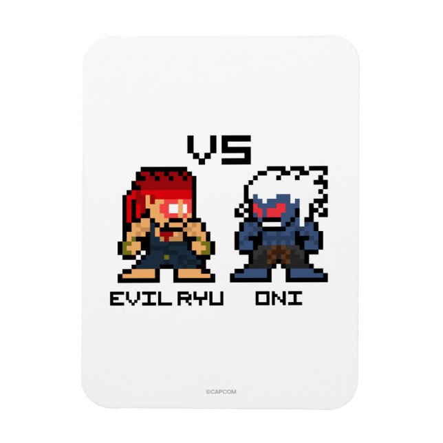 Magnet Flexible 8 bits Evil Ryu VS Oni (Vertical)