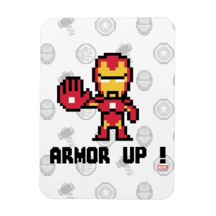 Magnet Flexible 8Bit Iron Man - Armor Up!