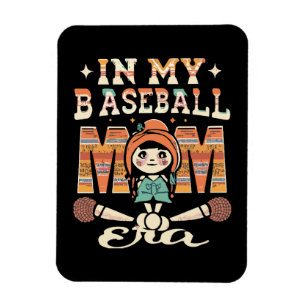 Magnet Flexible À l'ère de ma mère de baseball