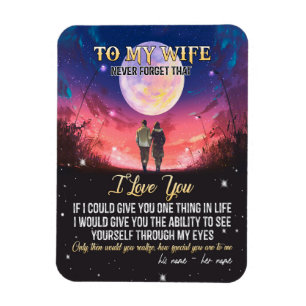 Magnet Flexible À ma femme Lettre à ma femme amour de mari
