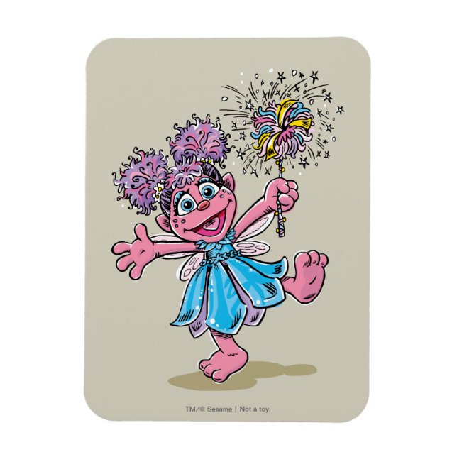Magnet Flexible Abby Cadabby Art rétro (Vertical)
