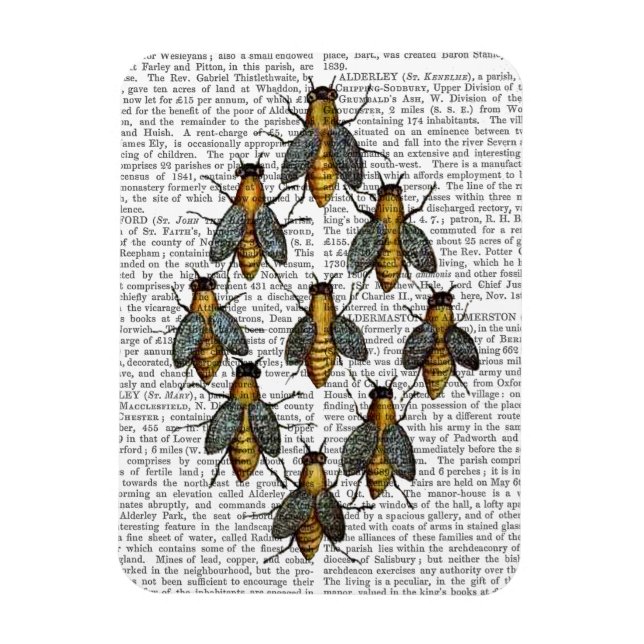 Magnet Flexible Abeilles médiévales 2 (Vertical)
