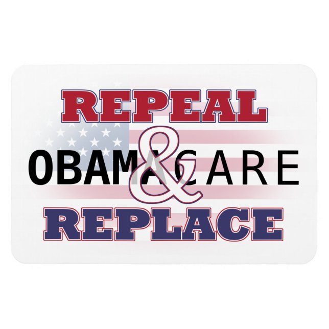 Magnet Flexible Abroger et remplacer l'aimant Obamacare (Horizontal)