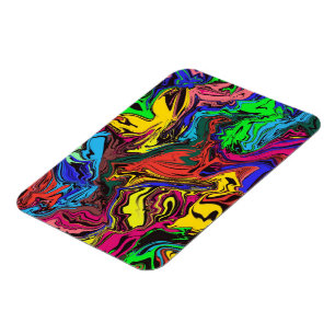 Magnet Flexible Abstrait Coloré Twirly / Poussé /