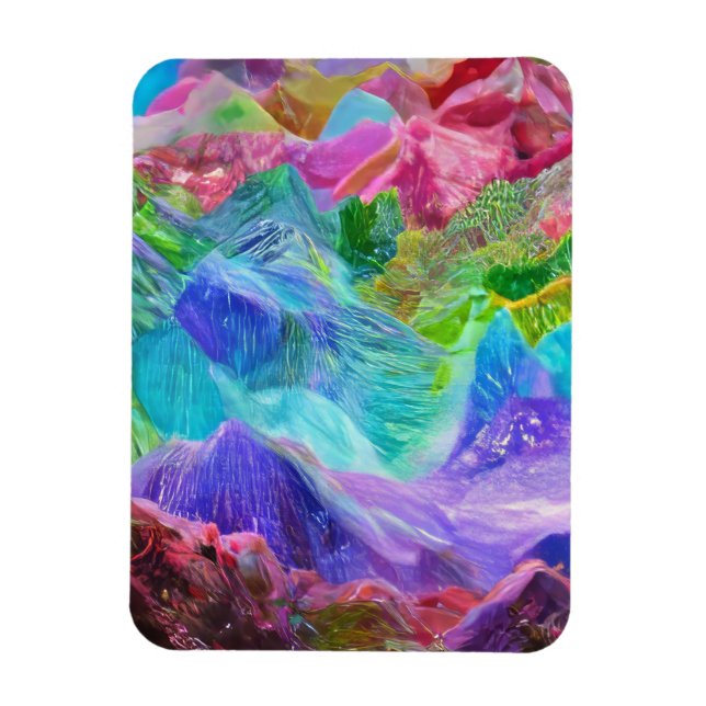 Magnet Flexible Abstrait de Crystal Mountain (Vertical)