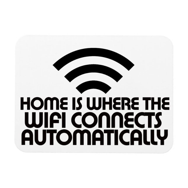 Magnet Flexible Accueil est l'endroit où le Wifi se connecte autom (Horizontal)