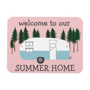 Magnet Flexible ACCUEIL ÉTÉ Camper Trailer RVing Whimsical