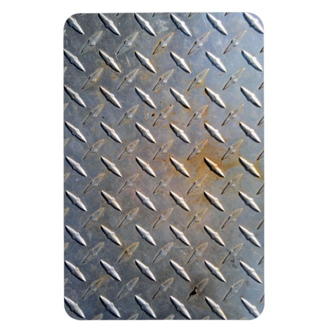 Magnet Flexible Acier en tôle diamant rouillé (Vertical)