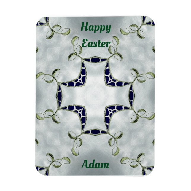 Magnet Flexible ADAM ~ Vert et Bleu Pâques ~ aimant de carte ~ (Vertical)
