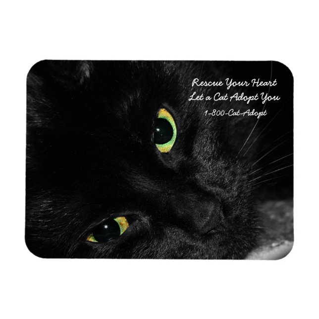 Magnet Flexible Adoption d'animaux Secourez votre coeur Adoptez un (Horizontal)