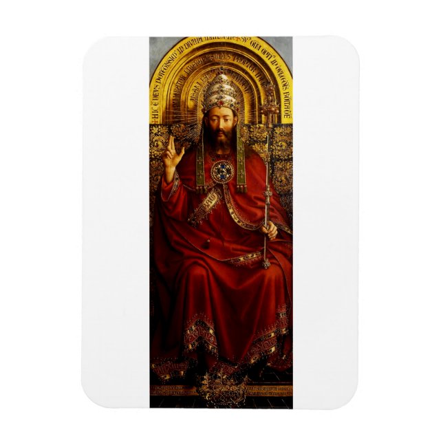 Magnet Flexible Adoration de l'agneau mystique par Jan van Eyck (Vertical)