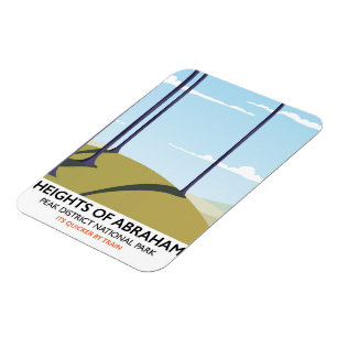 Magnet Flexible Affiche de chemin de fer Heights of Abraham Peak D