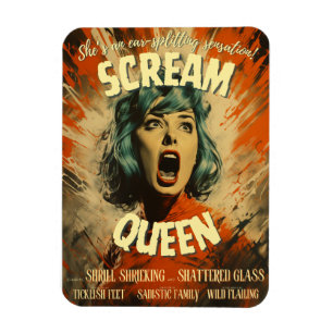 Magnet Flexible Affiche de cinéma de la Reine des cris