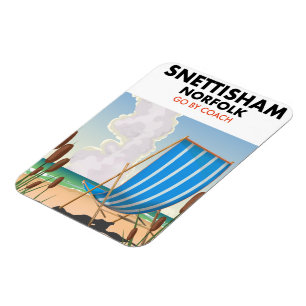 Magnet Flexible Affiche de la plage de Snettisham Norfolk