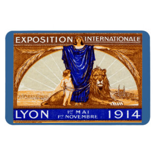 Magnet Flexible Affiche de l'Exposition Internationale de Lyon 191