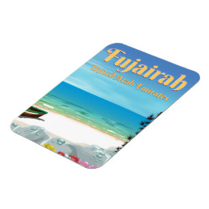 Magnet Flexible Affiche de plage de Fujairah Émirats Arabes Unis