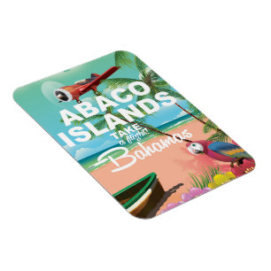 Magnet Flexible Affiche de vacances des îles Abaco