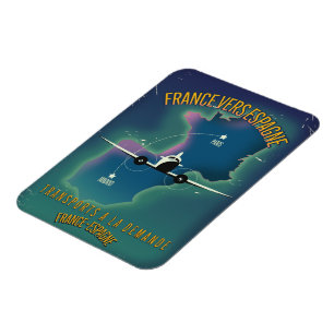 Magnet Flexible Affiche de vacances France en Espagne