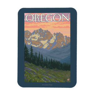 Magnet Flexible Affiche de Vintage voyage de fleurs de ressort