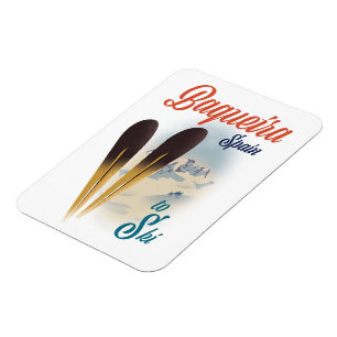Magnet Flexible Affiche de voyage Baqueira Espagne