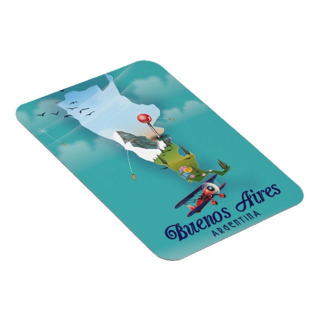 Magnet Flexible Affiche de voyage Buenos Aires, Argentine (Côté Droit)
