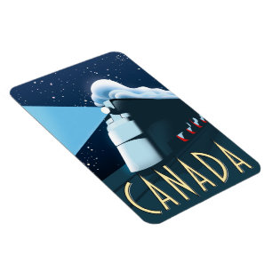 Magnet Flexible Affiche de voyage de la locomotive Canada