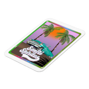 Magnet Flexible affiche de voyage de saint spirite Cuba.