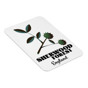 Magnet Flexible Affiche de voyage de Sherwood Forest Angleterre