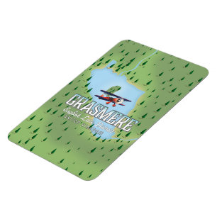 Magnet Flexible Affiche de voyage de ski Chymbulak Kazakhstan