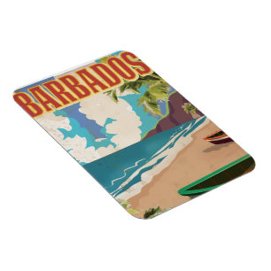 Magnet Flexible Affiche de voyage des Barbade