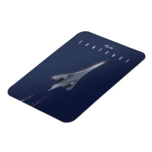 Magnet Flexible Affiche de voyage Fly The Concorde
