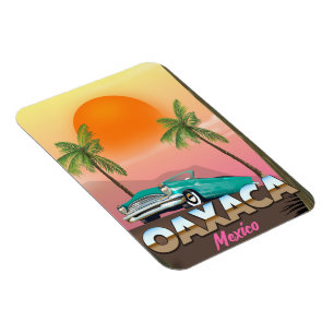 Magnet Flexible Affiche de voyage Oaxaca Mexique