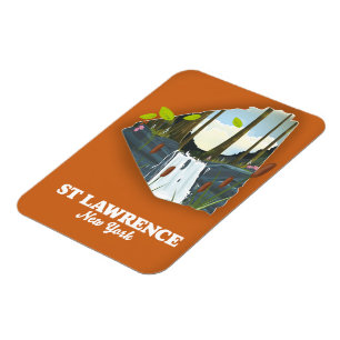 Magnet Flexible Affiche de voyage St Lawrence New York