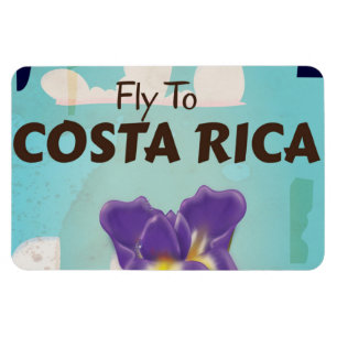 Magnet Flexible Affiche de voyage vintage Costa Rica Classic