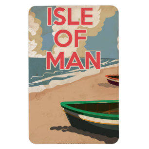 Magnet Flexible Affiche de voyage vintage de l'île de Man