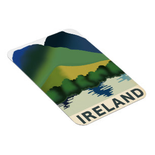 Magnet Flexible Affiche de voyage vintage d'Irlande