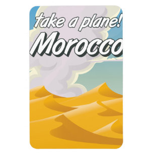 Magnet Flexible Affiche de voyage vintage Maroc