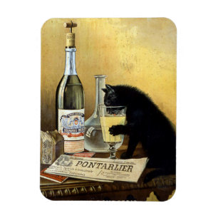 Magnet Flexible Affiche française rétro "absinthe bourgeois"