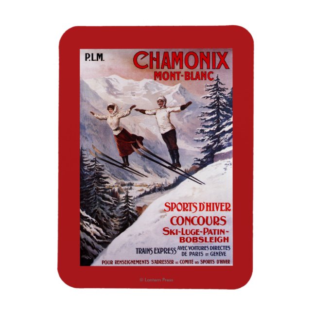 Magnet Flexible Affiche promotionnelle ski (Vertical)