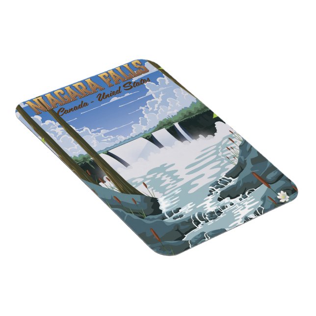 Magnet Flexible Affiche touristique de Niagara Falls (Côté Droit)