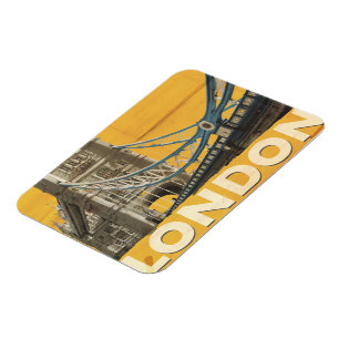 Magnet Flexible Affiche vintage de Londres